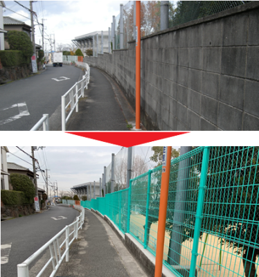 新家小ブロック塀改修