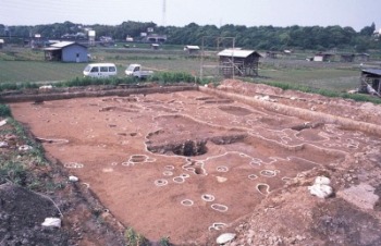 (写真)幡代遺跡の中世集落(はたしろいせきのちゅうせいしゅうらく)