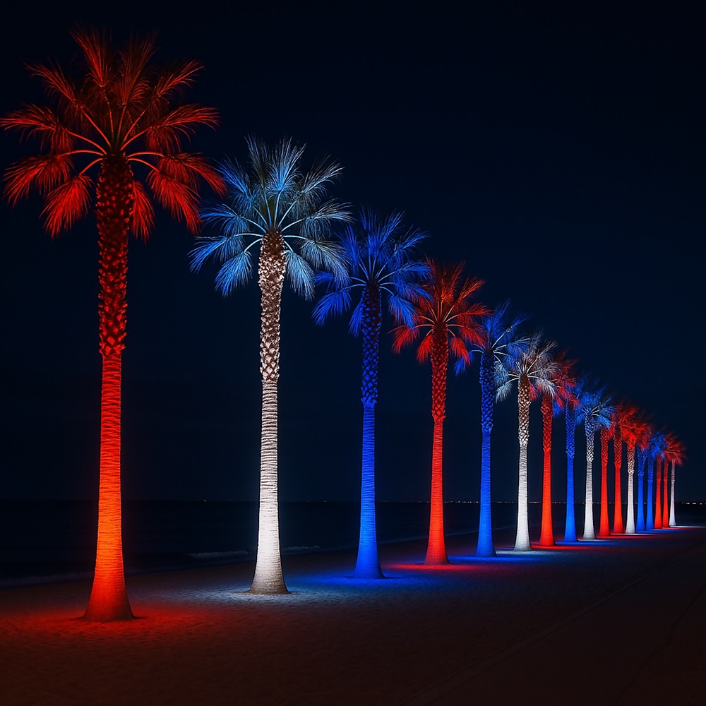 aurorapalmtree写真