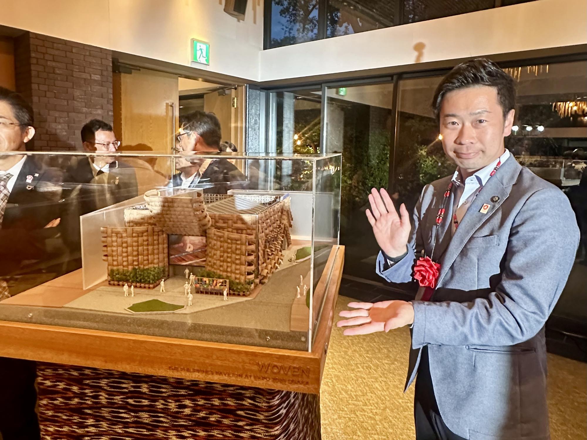 フィリピン共和国パビリオンの模型