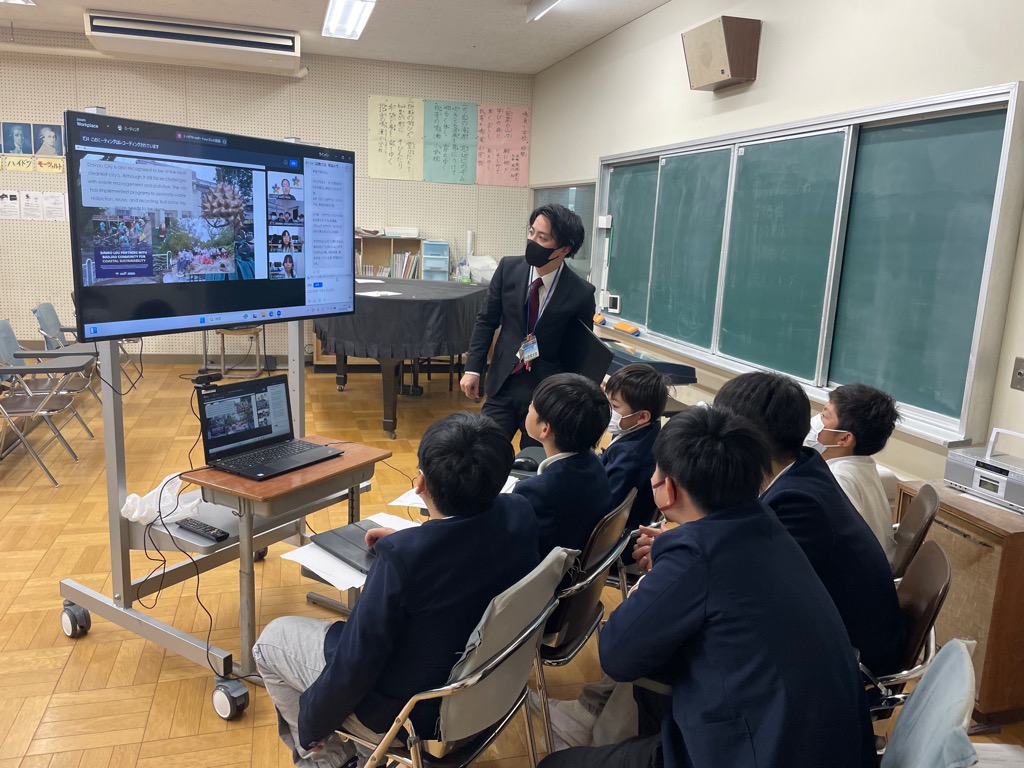 オンライン交流の様子