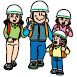 (イラスト)避難は徒歩で