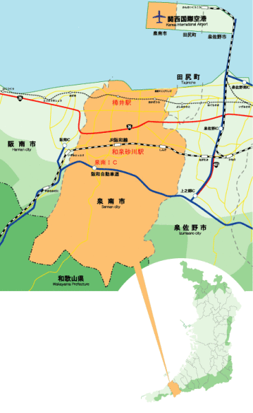 （地図）金熊寺梅林の位置図