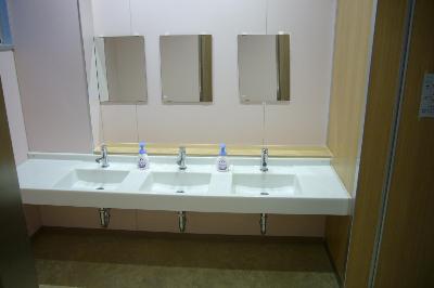 改修後のトイレの手洗い場