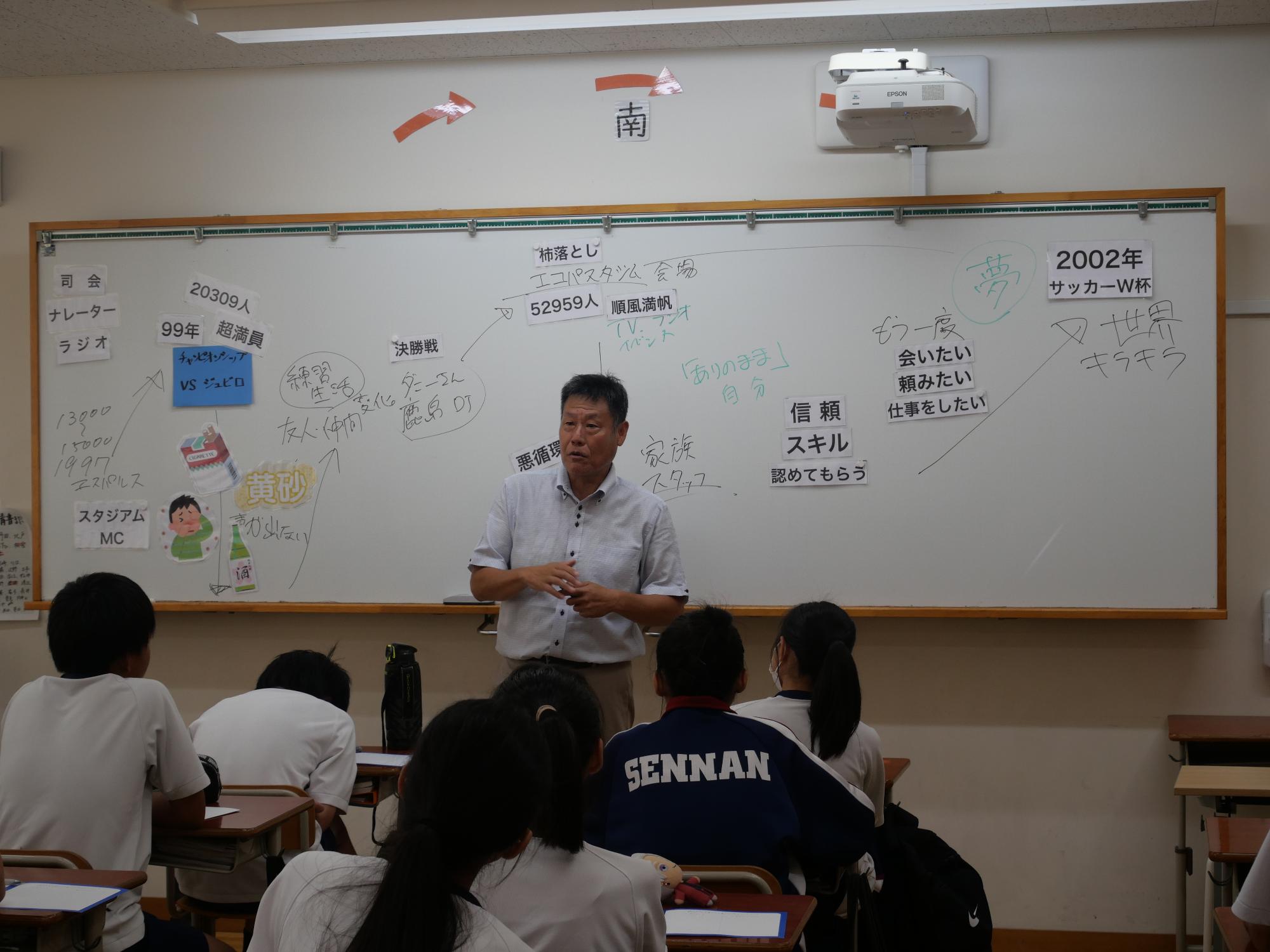 夢授業をおこなう鈴木克馬氏