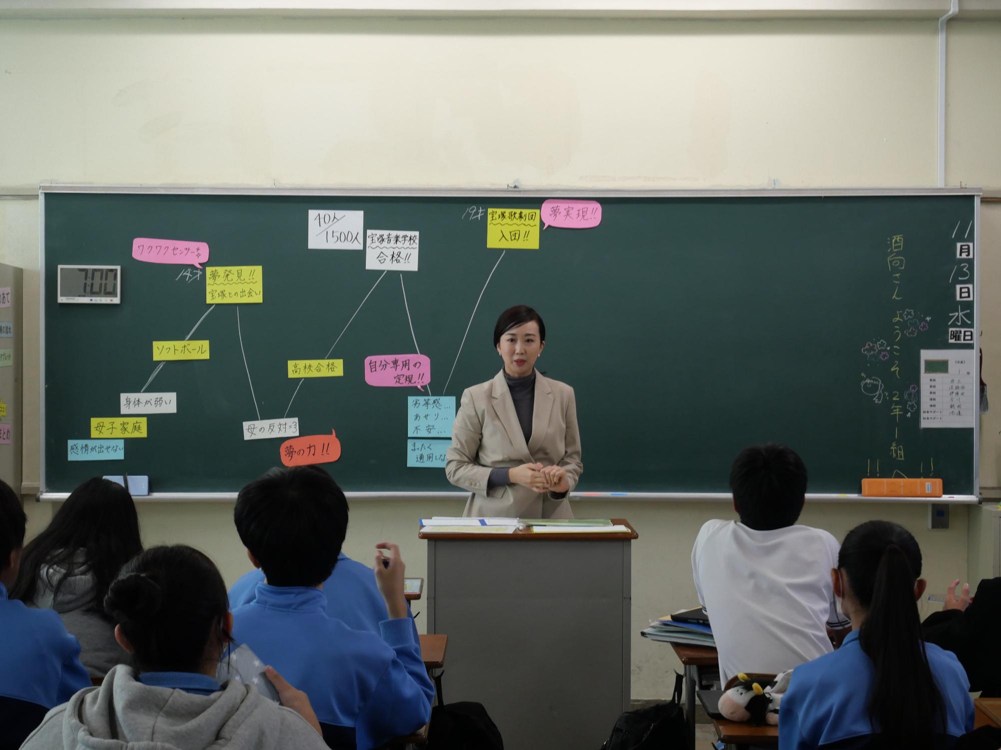 夢授業をおこなう酒向杏奈氏