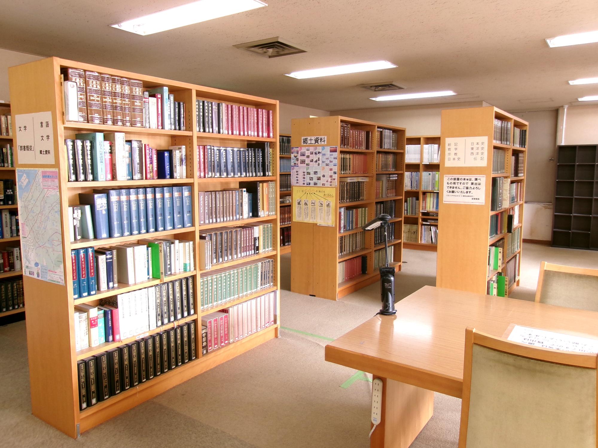 図書館2階参考資料室の画像