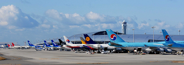 （写真）関西国際空港駐機場