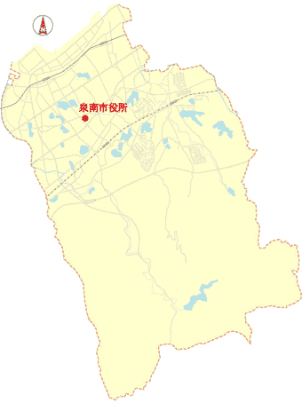 （イラスト）泉南市の地形を表した図