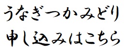 うなぎつかみどり申し込み