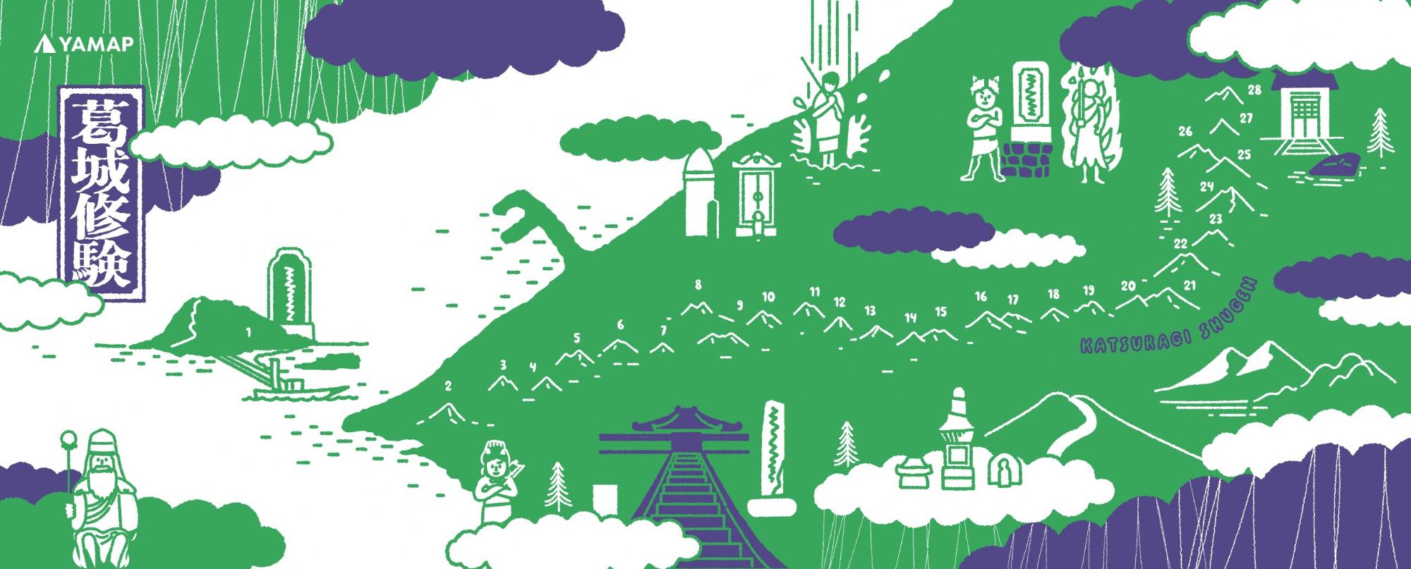 葛城修験YAMAPコラボキャンペーン2026手ぬぐい