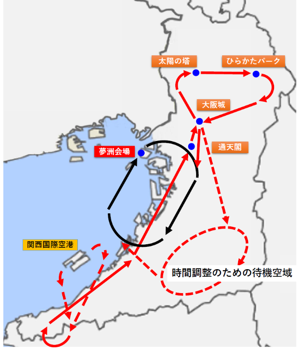 ブルーインパルス飛行（イメージ）