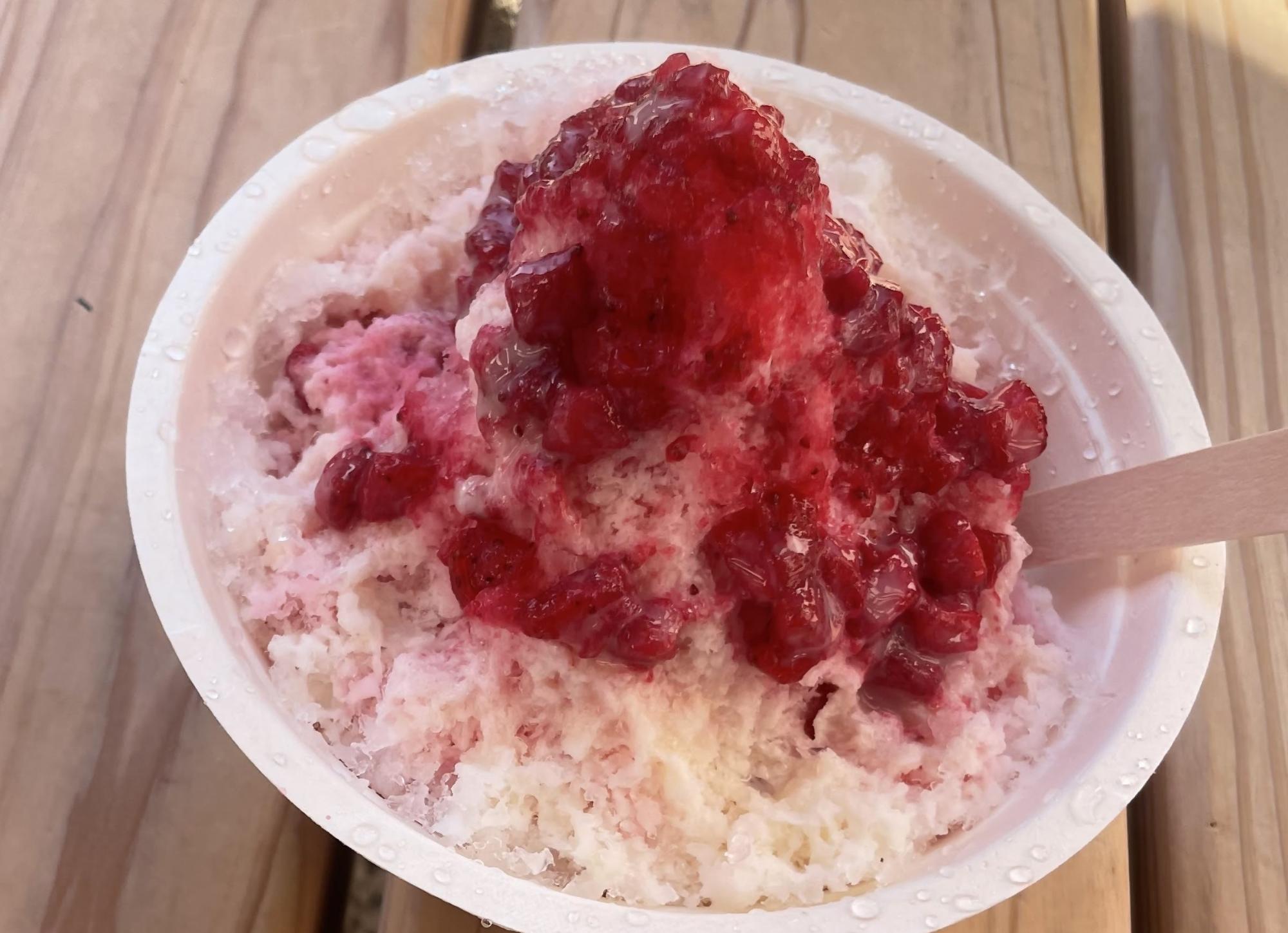 泉南いちごのかき氷